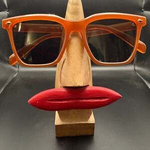 American Eagle Orange Translucent Square Frame Sunglasses